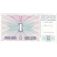 Босния и Герцеговина 1 динар образца 1994 года UNC p39 серия АН
