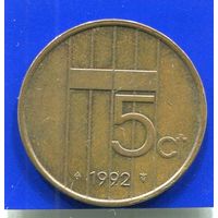 Нидерланды 5 центов 1992