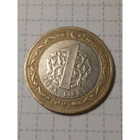 1 лира Турция 2018 год