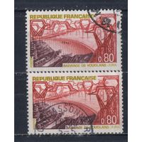 Франция 1969 Вып Туризм Плотина Вуглан Юра #1652