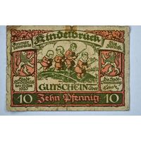 1920 год 10 пфеннигов  Германия нотгельд