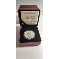 10 долларов, Канада, серебро 9999, 2020 г. ГОД КРЫСЫ