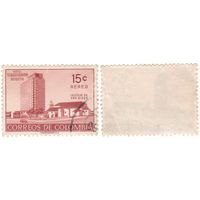 Колумбия 1955-05 724 Iglesia de SanDiego - hotel Tequendama Bogota из серии 1 марка 15c пурпурный ()k-035 (m01)