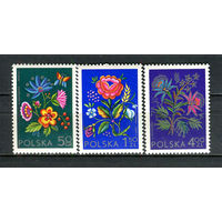 Польша - 1974 - Цветы - [Mi. 2309-2311] - полная серия - 3 марки. MNH.  (Лот 53JH)-TG2P29