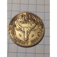 10 франков Мадагаскар 1980 год