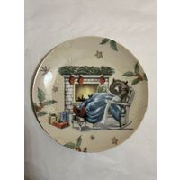 Тарелка декоративная "Рожденственский вечер" 200 мм. ДФЗ