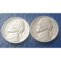 5 центов  1948 Р D США Джеферсон