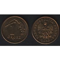 Польша y276 1 грош 2013 год (mw) (стар.тип) надп. вокруг орла (_alb2