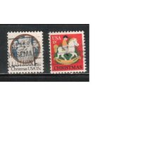 США-1978, (Мих.1368-1369) , гаш. , Рождество (полная серия)