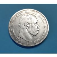 Германия. 5 марок. 1876 год. Вильгельм. Пруссия. Серебро. Распродажа коллекции