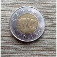 Werty71 Канада 2 доллара 1996 биметалл медведь