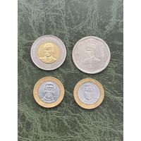 Доминикана 5, 10, 25 песо 2002 - 2010 гг. Набор 4 шт.
