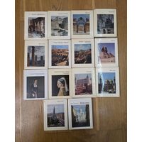 Серия: Города и музеи мира. 14 шт. Лотом. 16см х 13см. Мелованная бумага. С 1 руб!