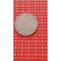 Чехословакия 25 геллеров 1953