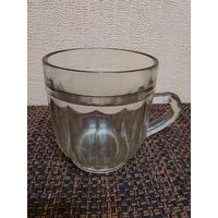 Пивная кружка. Артёмовский стекольный завод. 1963 г. Пузатая 14 прямых граней САЗ 0,5л