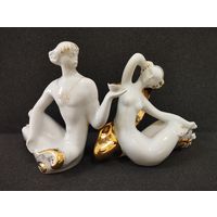 Статуэтки фарфоровые реки Псел и Ворскла, Полтавский з-д. СССР