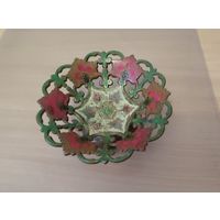 Ваза/Конфетница.Латунь.Эмаль.