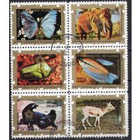 Экваториальная Гвинея 1976. Фауна. 6 марок из серии 7 марок (26)