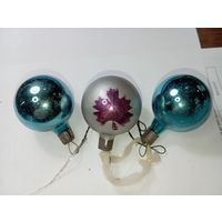 Ёлочная игрушка -  Шарики , СССР. ,