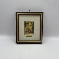 Миниатюрная картина на серебре с позолотой. Италия. 3618