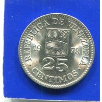 Венесуэла 25 сентимо 1978