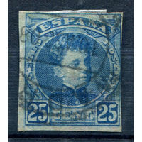 Испания (Королевство) - 1901г. - король Альфонсо XIII, 25 с - 1 марка - гашёная [Mi 211 U]. #1-Sp-5-A-1