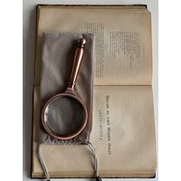 Лупа металлическая  линза 70мм цвет медь