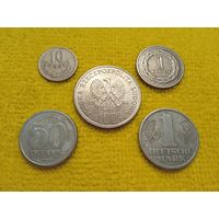 5 монет Польши и Германии