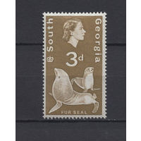 Южная Георгия остров /South Georgia island 1963** Морской котик, Елизавета II SG#5