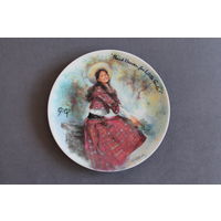 Тарелка коллекционная [1985г., Франция, D'Arceau-Limoges, Жижи (Gigi), Bradex #18-D15-9.1] D=21,5см.