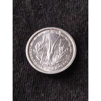 3. Распродажа! Французский Камерун 1 франк 1948 г. Нечастая! UNC!