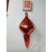 Игрушка на ёлку , Сосулька , винтаж , стекло , СССР . С рубля