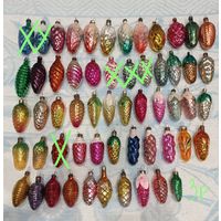 Елочные игрушки, стекло, шишки. Поштучно.