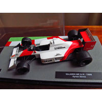 Модель автомобиля 1-43 Фомула 1 Formula 1 F1 McLaren MP 4-4 1988 Ayrton Senna В комплекте модель, бокс, журнал Состояние модель как новая журнал отличное