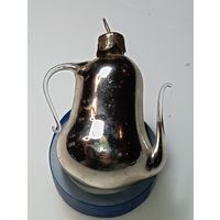 Ёлочная  игрушка  , Стеклянный Чайник , из СССР , не частая игрушка . С рубля .