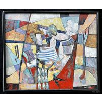 Левкович М.В " Халодная кропля". 2020 год. Х/М. 50х60 см.