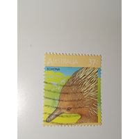 Австралия год 1987.  изображением ехидны.