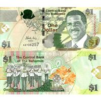 Багамы(Багамские острова) 1 доллар образца 2015 года UNC p71a