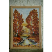 Картина из янтаря  ( 23,5 х 32,5 см )