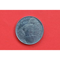 Ватикан 100 лир 1966 с 1 руб