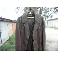 Плащ из натуральной кожи времён СССР Болгария г.Ловеч.С рубля.