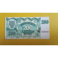Латвия 200 рублей 1992 г.