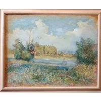Картина Сергеенко Ю. "Хутор" х.м. 60х47см.