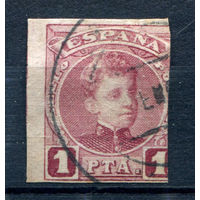 Испания (Королевство) - 1901г. - король Альфонсо XIII, 1 Pta - 1 марка - гашёная [Mi 215 U]. #1-Sp-5-A-1