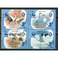 Иран - 2007г. - Птицы. Охрана природы - 4 марки - сцепка - полная серия, MNH [Mi 3067-3070]. #O-Se-Z-1-9