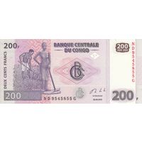 Конго 200 франков 2013 (UNC)