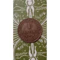 Франция 1 сантим 1888 А