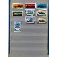 СССР, 1976,  АВТОМОБИЛИ,  ФЛОТ,** 9м   по 40 коп шт