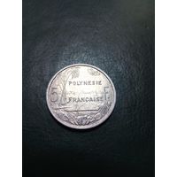 5 франков1982г  Французкая Полинезия