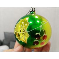 Елочные игрушки СССР цена за 1 шт. Шар большой 8 см, амфора, лимон, виноград